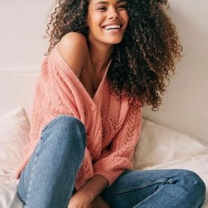 🌺Sézane Augustino Gilet in Peach Rose🌺